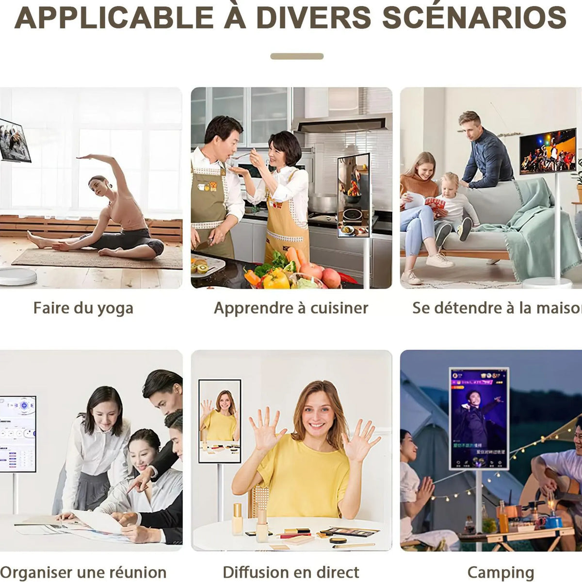 Téléviseur vertical intelligent à écran tactile